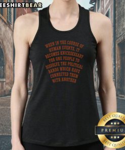 New York Knicks When In The Course Of Human Events Tank Top