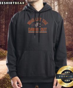 New York Knicks WHO Let The Dawgs Out NYC 2026 Bold Arch Text Hoodie