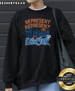 Nice A Tribe Called Quest X New York Knicks Represent Sweatshirt featuring bold graphic print on a cozy crewneck sweatshirt