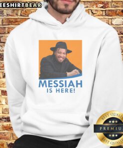 Nice Basketball Messiah Is Here Hoodie featuring a bold graphic design for basketball enthusiasts