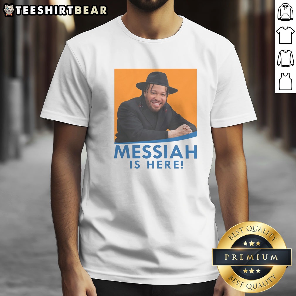 Nice Basketball Messiah Is Here Shirt on Classic Shirt Nice Basketball Messiah Is Here Shirt shown as a classic shirt preview