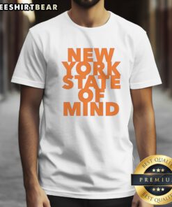 Nice Billy Joel New York State Of Mind Shirt displayed on a flat lay background