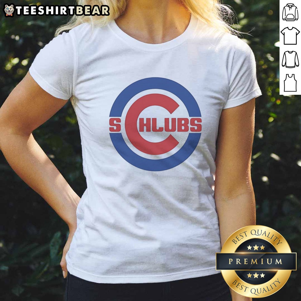 Nice Chicago Cubs Schlubs Parody Logo Shirt on Ladies Shirt Nice Chicago Cubs Schlubs Parody Logo Shirt shown as a ladies shirt preview