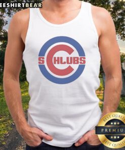 Nice Chicago Cubs Schlubs Parody Logo Tank top featuring a fun and playful design for baseball fans