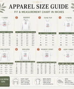 Size chart for Nice I Stand With The Military Industrial Complex with measurements in inches and cm