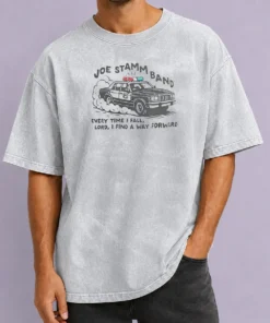 Nice Joe Stamm Band Every Time I Fall Lord I Find A Way Forward Police Car Washed T-Shirt