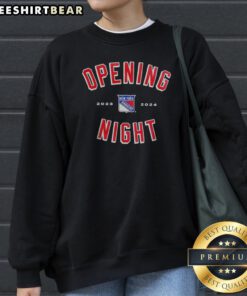 Nice New York Rangers Opening Night 2023 2024 Sweatshirt featuring team colors and logo