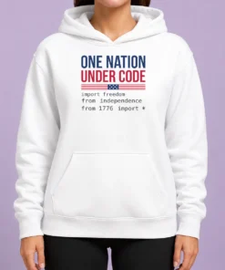 Nice One Nation Under Code Hoodie