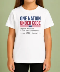 Nice One Nation Under Code Kids T-Shirt
