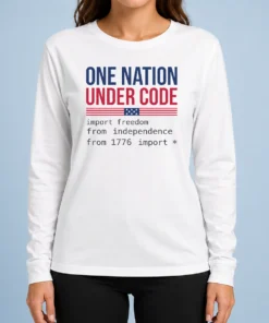Nice One Nation Under Code Long Sleeve Shirt