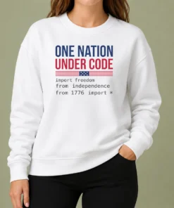 Nice One Nation Under Code Sweater