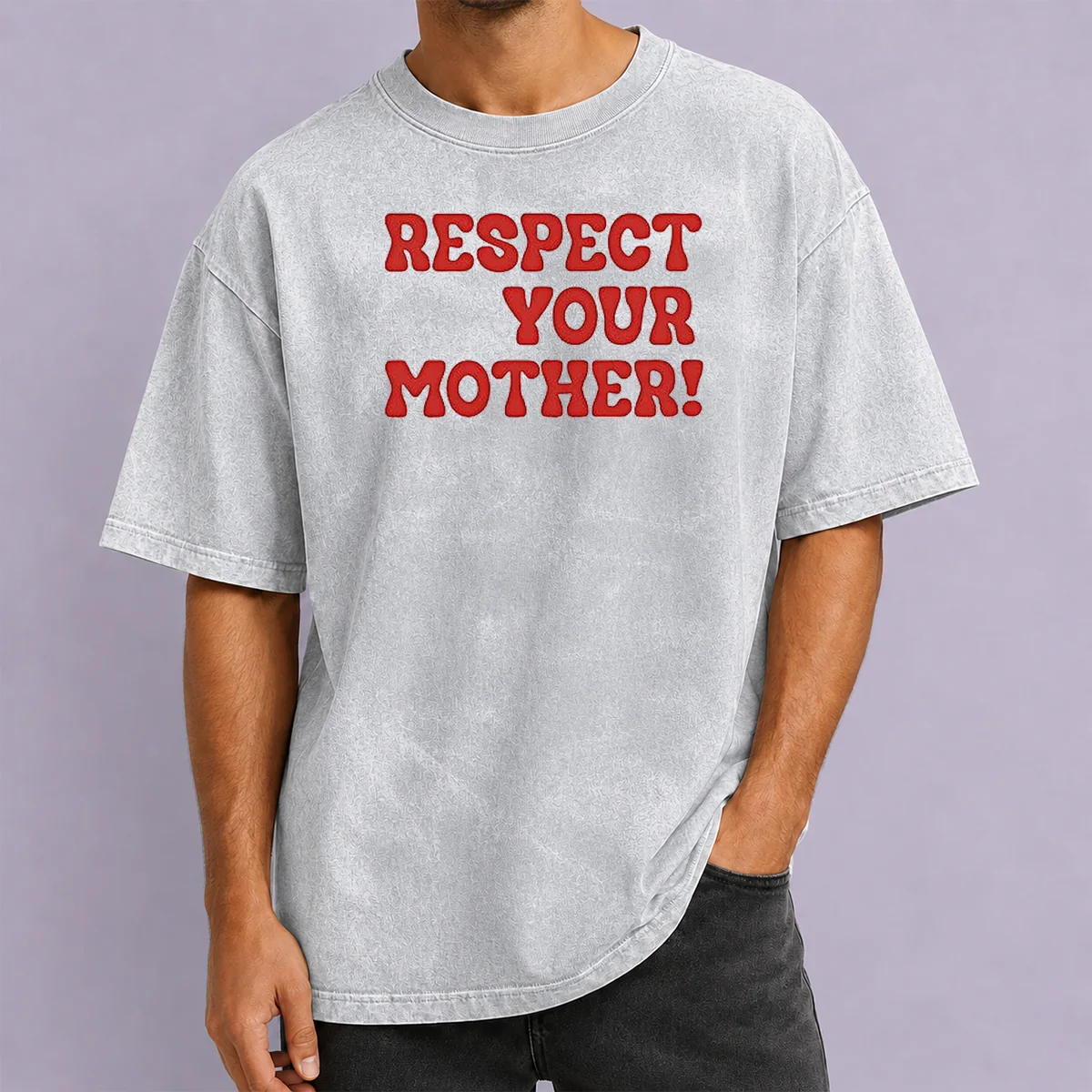 Nice Respect Your Mother Washed T-Shirt