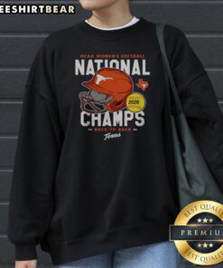 Nice Texas Longhorns NCAA Women'S Softball National Champs 2026 Sweatshirt showcasing team pride and comfort.