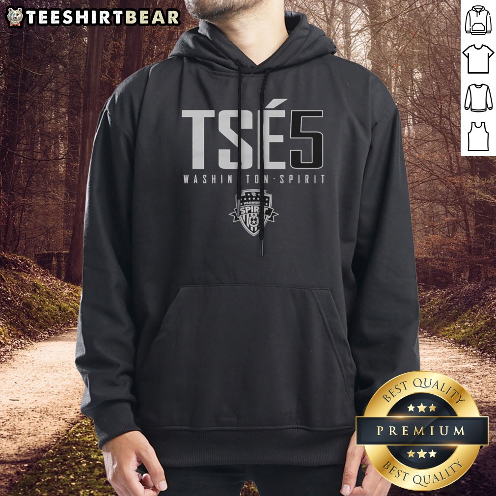 Nice Trinity Rodman Washington Spirit TSES 5 Shirt on Hoodie Nice Trinity Rodman Washington Spirit TSES 5 Shirt shown as a hoodie preview