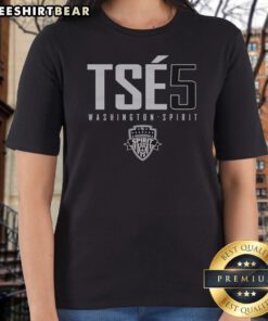 Nice Trinity Rodman Washington Spirit TSES 5 Ladies Shirt featuring vibrant team colors and logo