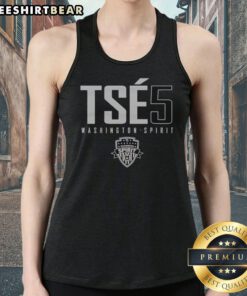 Nice Trinity Rodman Washington Spirit TSES 5 Tank top featuring vibrant team colors and logo.