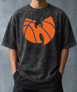 Nice Wu Tang Clan X New York Knicks Logo Washed T-Shirt