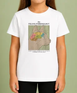 Official Feline Phrenology Kids T-Shirt