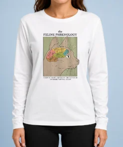 Official Feline Phrenology Long Sleeve Shirt