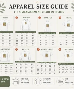 Size chart for Official Feline Phrenology showing measurements in inches and cm