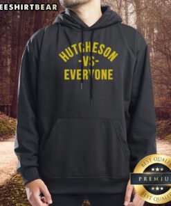 Official Hutcheson Vs Everyone Hoodie featuring a bold graphic design on a comfortable fabric.