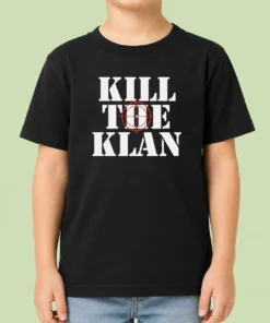 Official Kill The Klan Anti Racism Crosshair Target Graphic Statement Kids T-Shirt