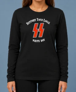 Official Lightning Bolts Support Your Local White Boy Long Sleeve Shirt