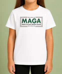 Official MAGA Make Algae Grow Again Kids T-Shirt