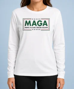 Official MAGA Make Algae Grow Again Long Sleeve Shirt