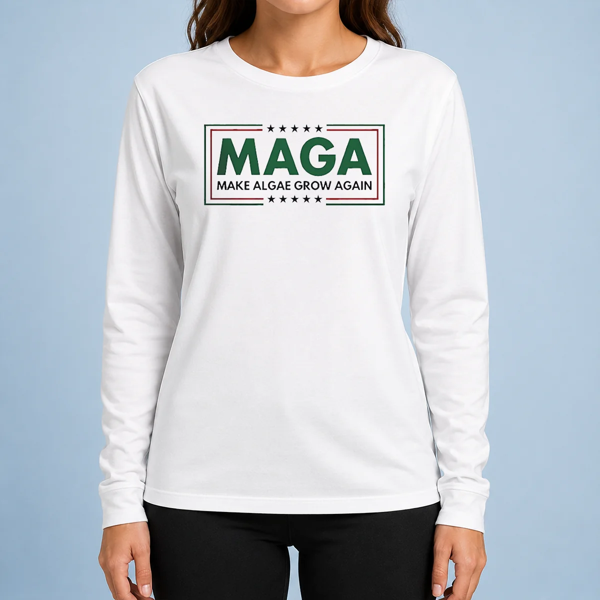 Official MAGA Make Algae Grow Again Long Sleeve Shirt