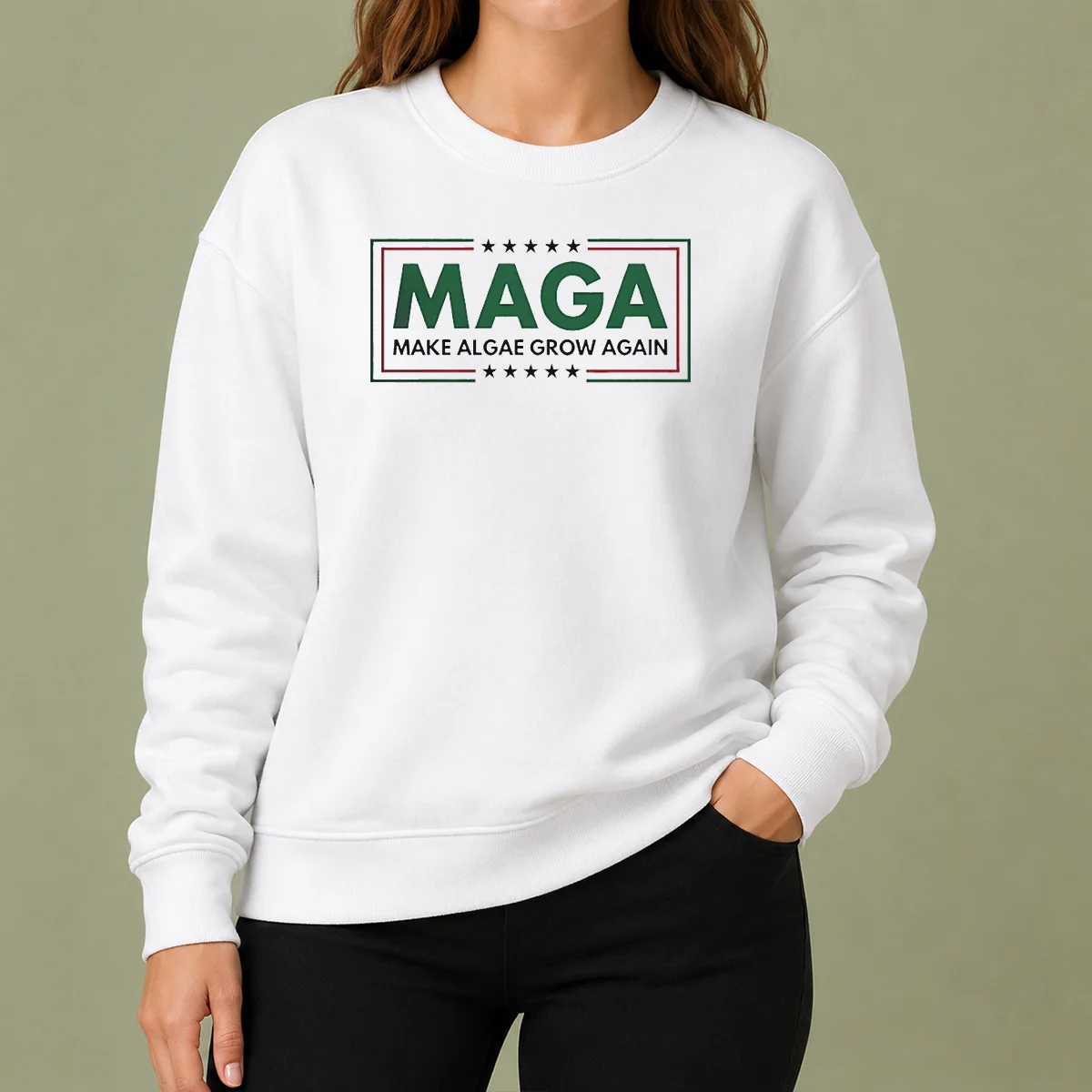 Official MAGA Make Algae Grow Again Sweater