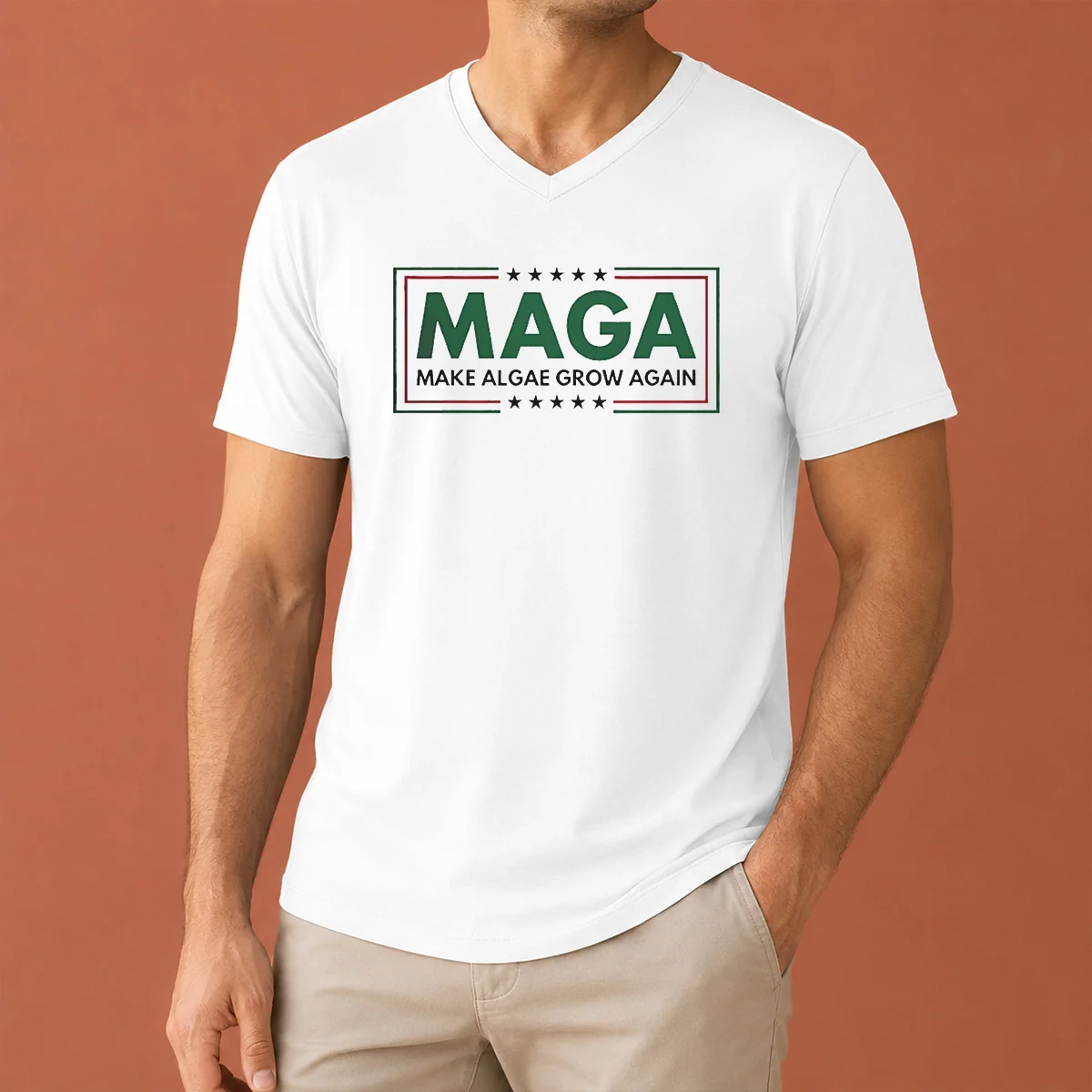 Official MAGA Make Algae Grow Again V-Neck Shirt Official MAGA Make Algae Grow Again V-Neck Shirt