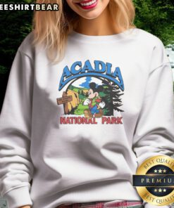 Official Mickey Mouse Acadia National Park Sweatshirt featuring a vibrant graphic design