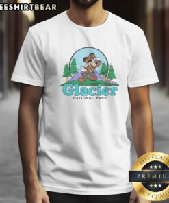 Official Mickey Mouse Glacier National Park Shirt featuring a vibrant graphic design.