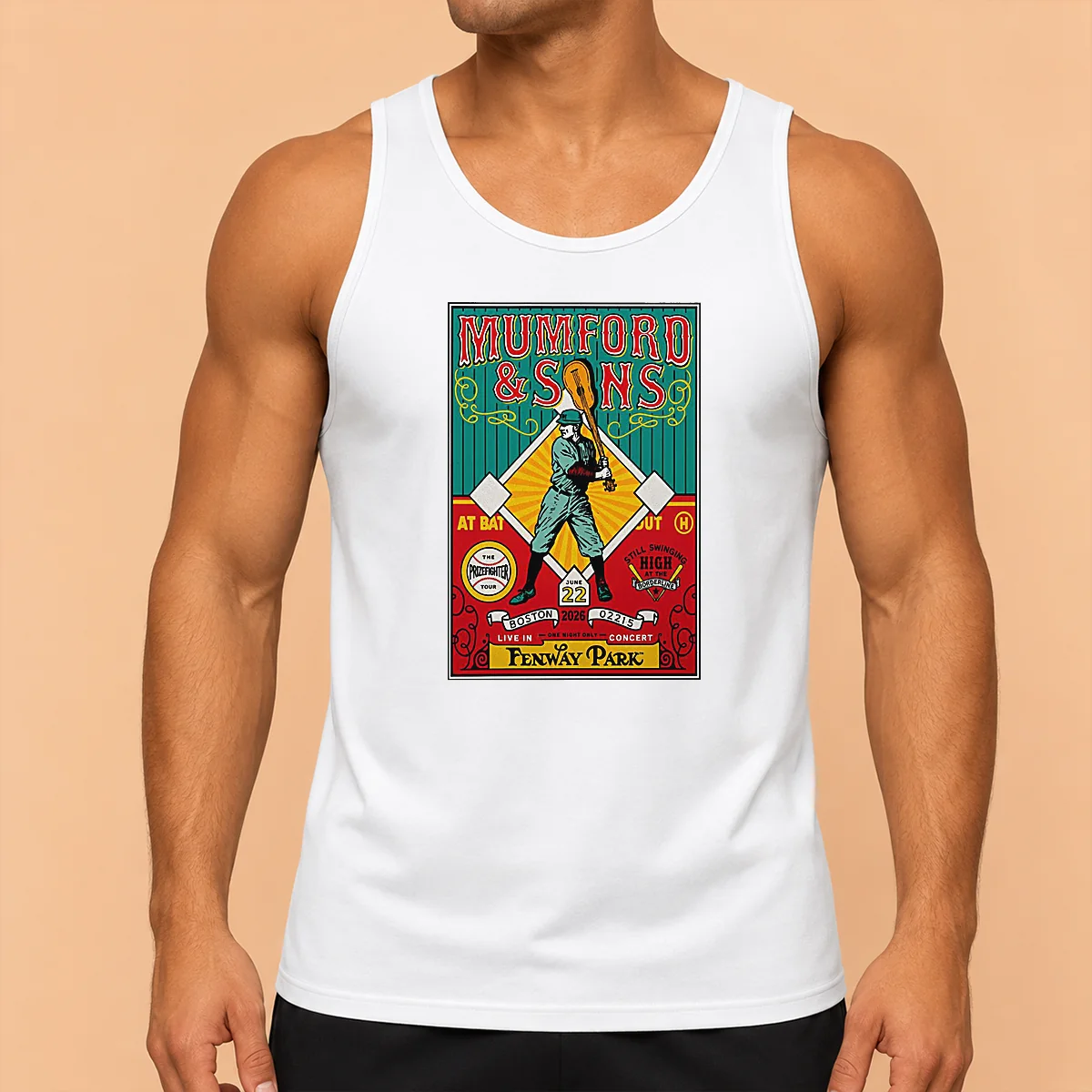 Official Mumford And Sons June 22 2026 Fenway Park In Boston MA Poster Tank Top