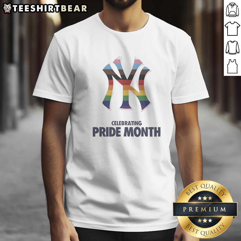 Official New York Yankees Celebrating Pride Month Rainbow Logo Premium Quality Cotton Shirt on Classic Shirt Official New York Yankees Celebrating Pride Month Rainbow Logo Premium Quality Cotton Shirt shown as a classic shirt preview