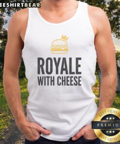 Official Royale With Cheese Tank top featuring a bold graphic design for casual wear.