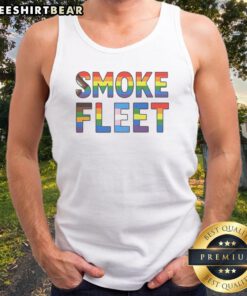 Official Smoke Fleet Happy Pride Month Tank top featuring vibrant pride colors and a comfortable fit.