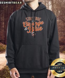 Official Stay True To The Orange And Blue New York Mets Major League Baseball Hoodie displayed on a clean background