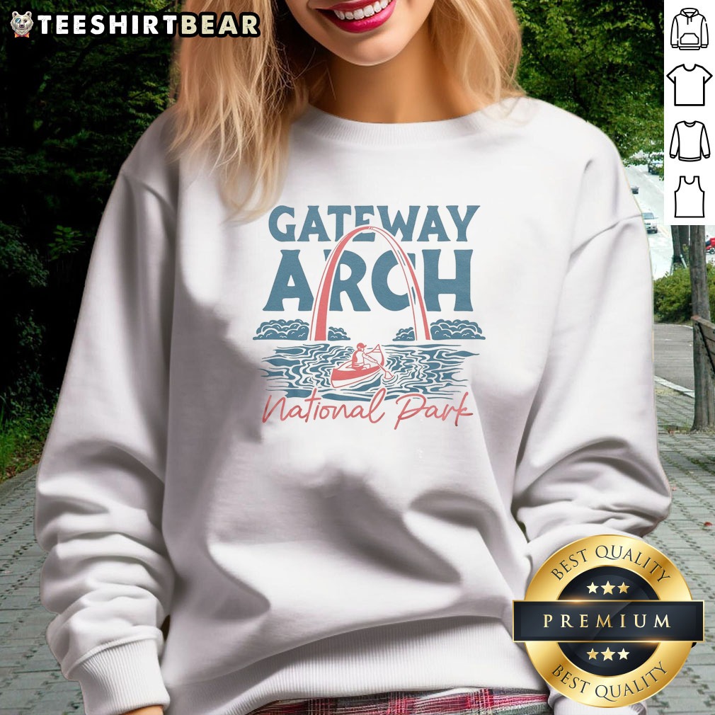 Official STL Gateway Arch National Park Shirt on Sweatshirt Official STL Gateway Arch National Park Shirt shown as a sweatshirt preview