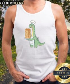 Official The Pancake Saurus Cute Funny Dinosaur Tank top featuring a playful dino design.