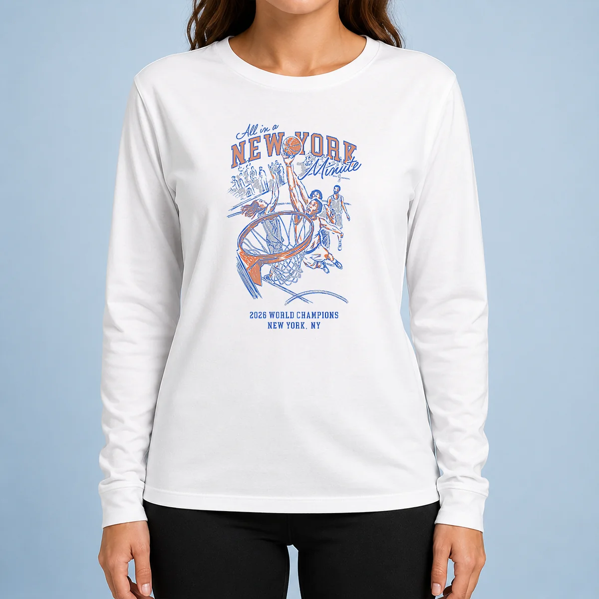 Original All In A New York Minute 2026 World Champions Long Sleeve Shirt