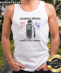 Original Anti Trump Gas Prices Satire Political Humor Tank top featuring bold political humor design.