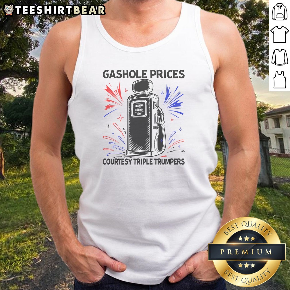 Original Anti Trump Gas Prices Satire Political Humor Shirt on Tank Top Original Anti Trump Gas Prices Satire Political Humor Shirt shown as a tank top preview
