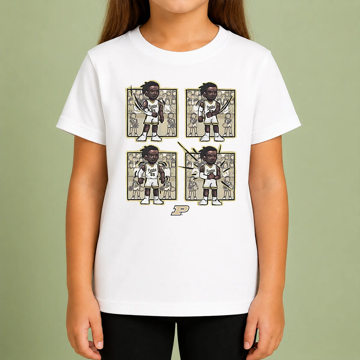 Original Basketball Purdue The Lance Dance Lance Jones Kids T-Shirt