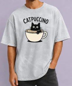 Original Catpuccino Washed T-Shirt