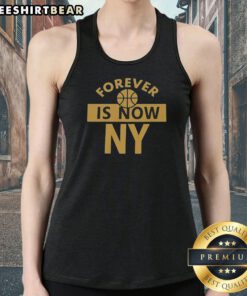 Original Forever Is Now NY Tank top in white, sleeveless cotton casual wear for summer