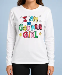 Original I Am A God Made Girl Long Sleeve Shirt
