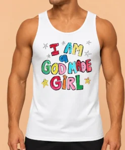 Original I Am A God Made Girl Tank Top