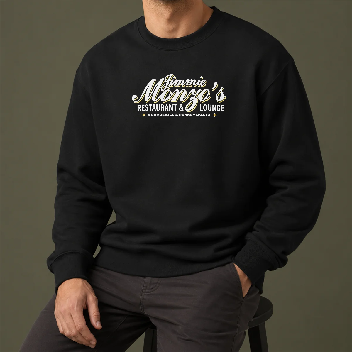 Original Jimmie Monzo'S Restaurant And Lounge Monroeville Pennsylvania Sweater
